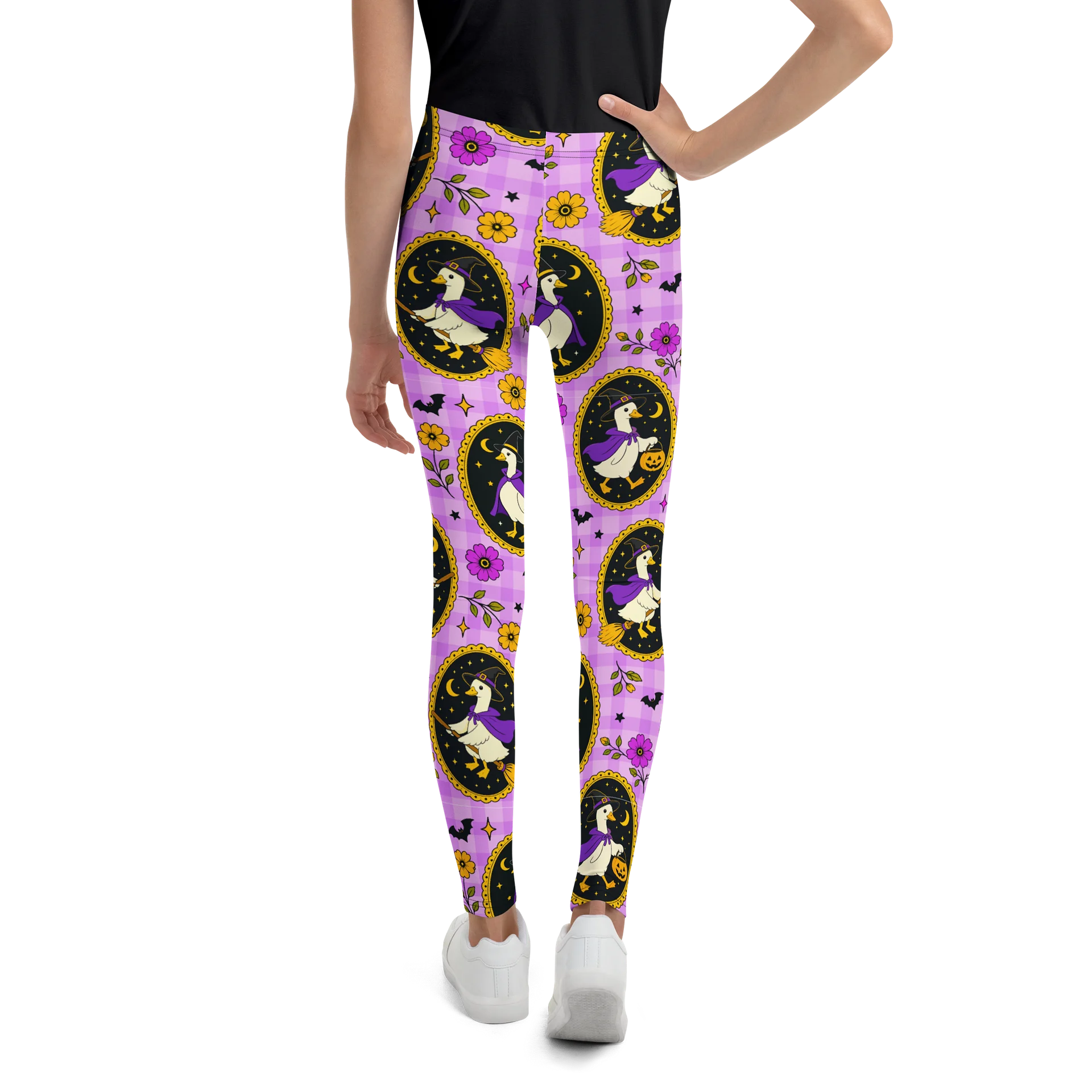 Odd Duck Halloween Youth Leggings product image (3)