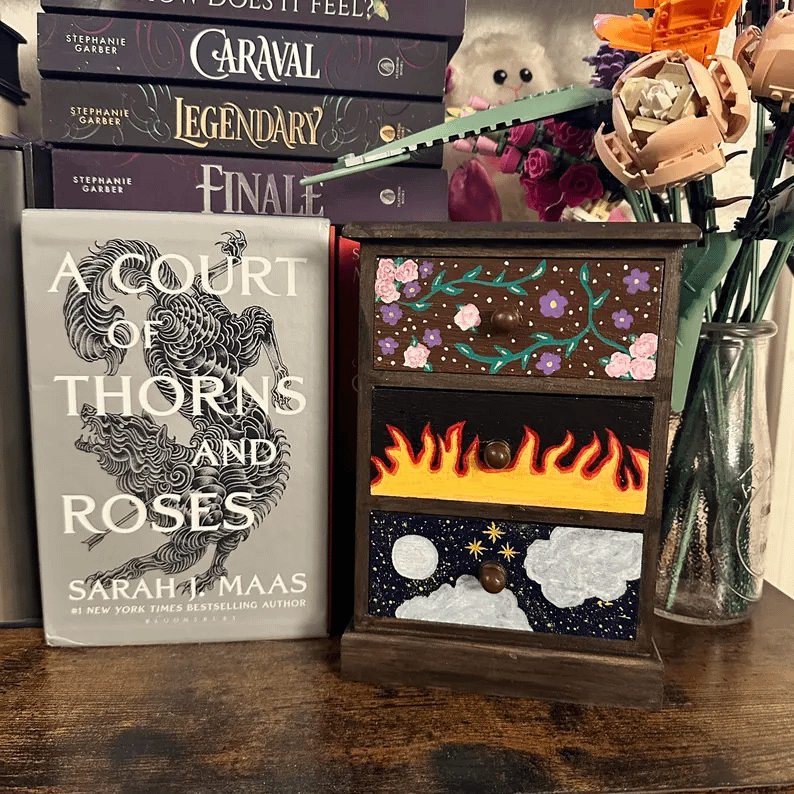 acotar dresser Poster Secured with firm pinback ACOTAR Dresser - Archeron Sisters'