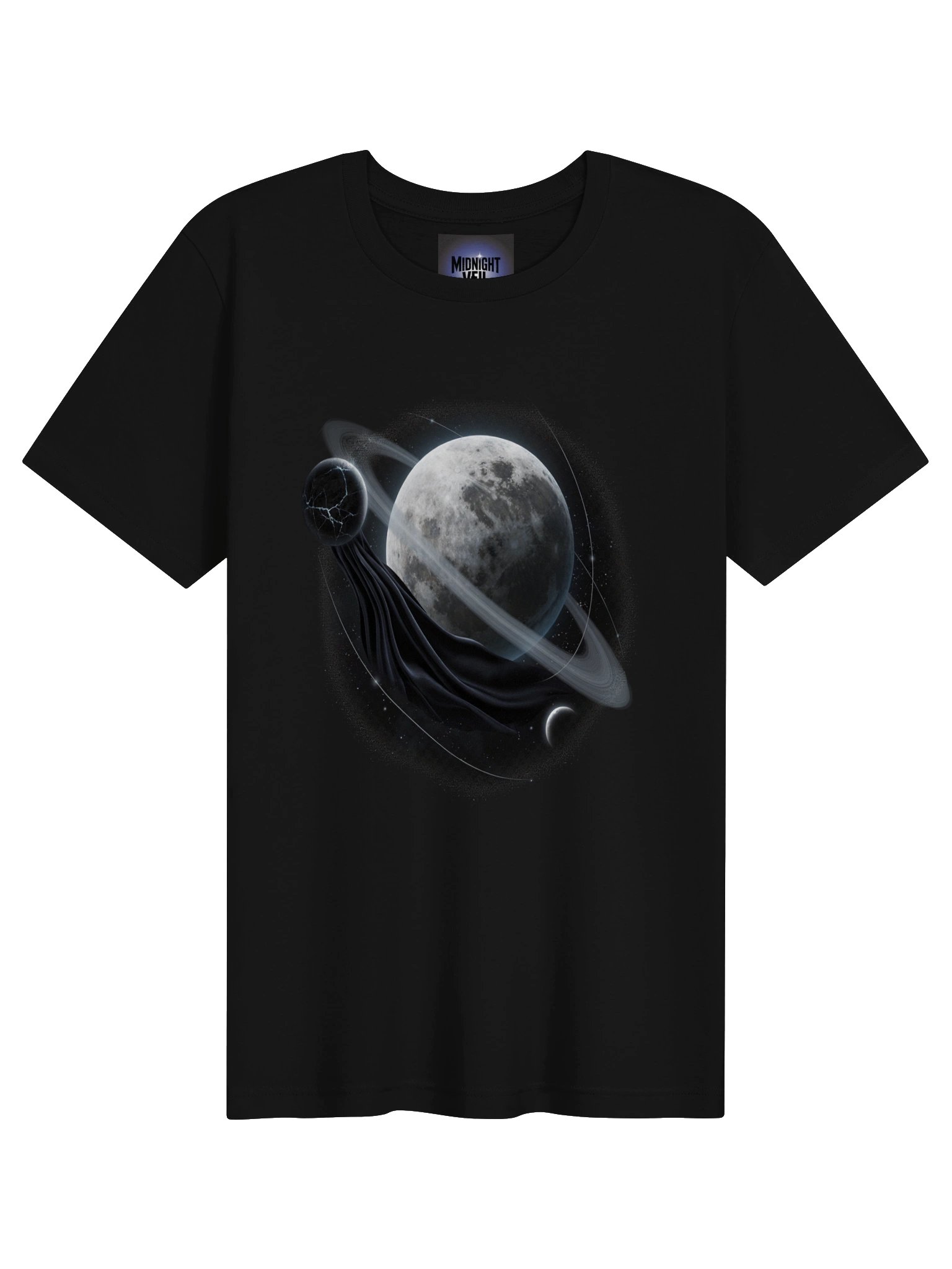 Midnight Veil — Veiled Ringed Moon Tee product image (1)