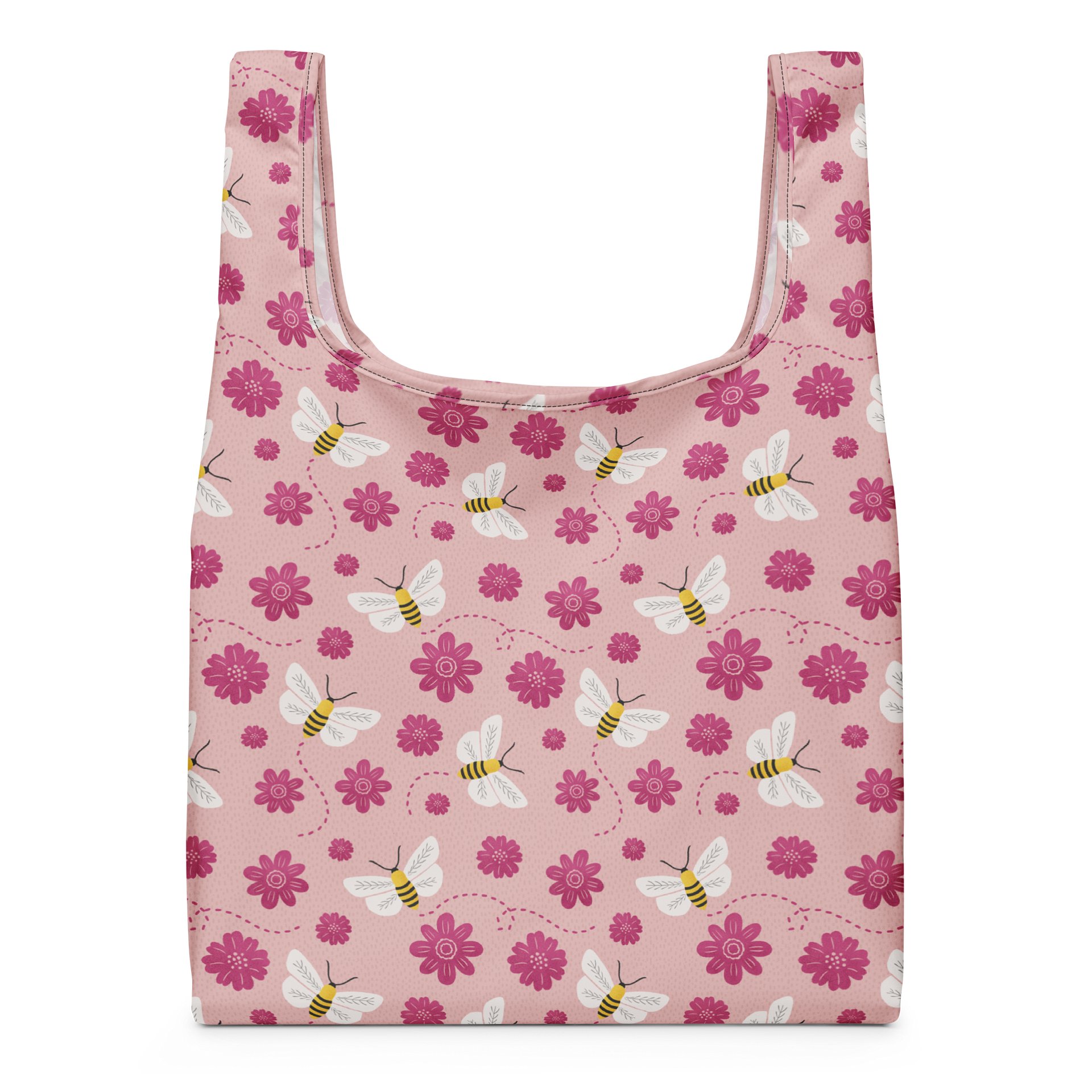 Little Pink Bees Shopping Bag product image (1)