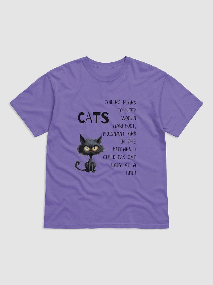 🐾 Cats Against Patriarchy – Childless Cat Lady Tee product image (1)