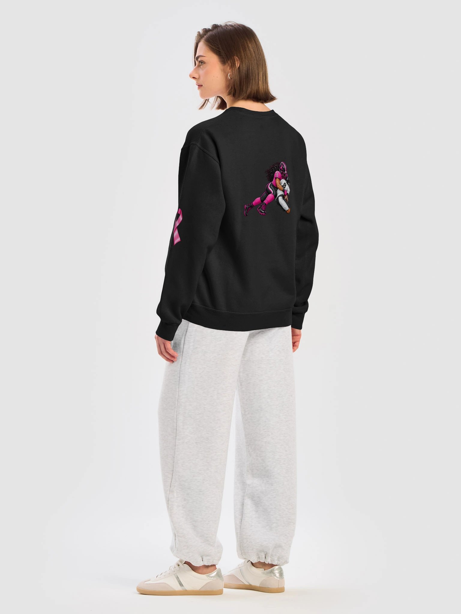 Tackle Breast Cancer Football Awareness Sweatshirt product image (27)