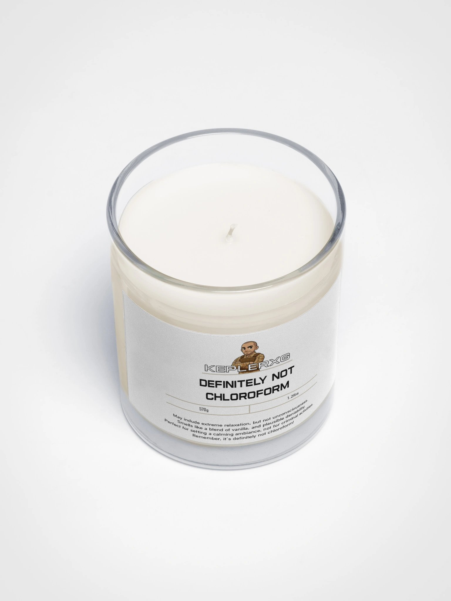 Definitely Not Chloroform Soy Wax Candle product image (3)