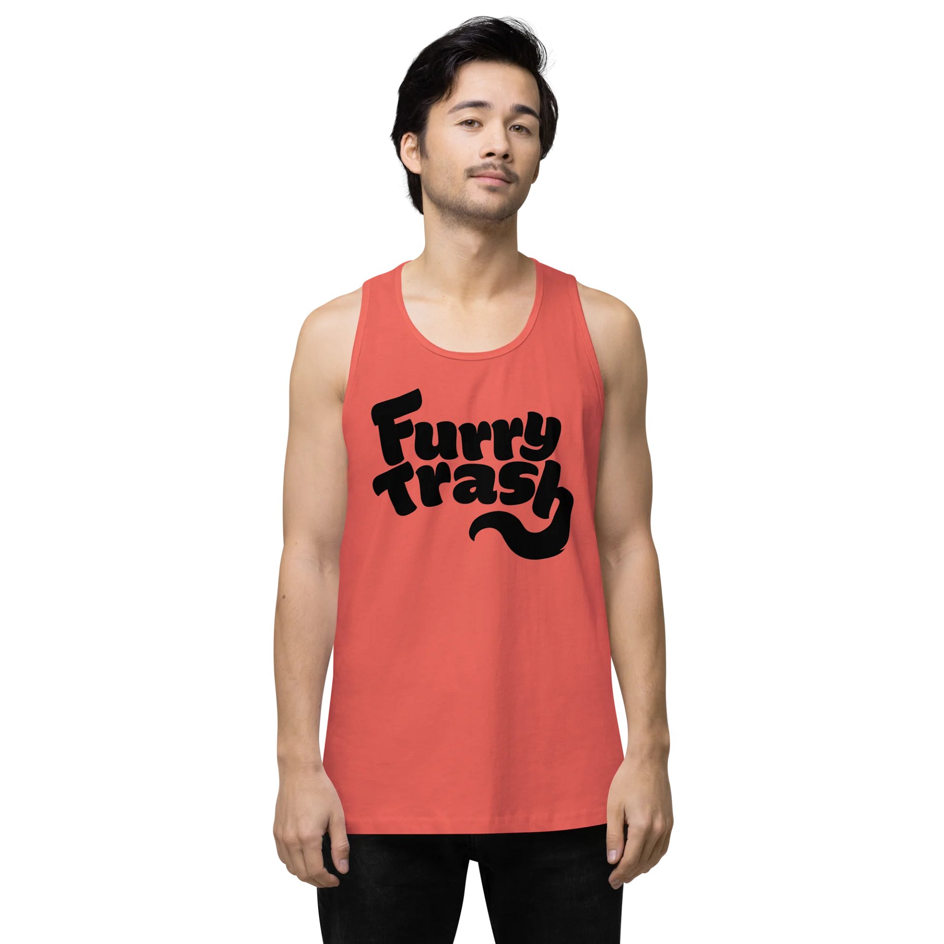 Furry Trash Tank – Bubble Logo (Black Print) product image (15)
