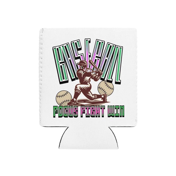 Focus Fight Win Baseball Swing Can Cooler product image (1)