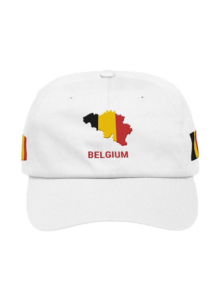 Belgium 2026 World Cup Flag Dad Hat - Belgium Soccer Fan Cap - Premium Embroidered Chino Cotton Twill product image (1)