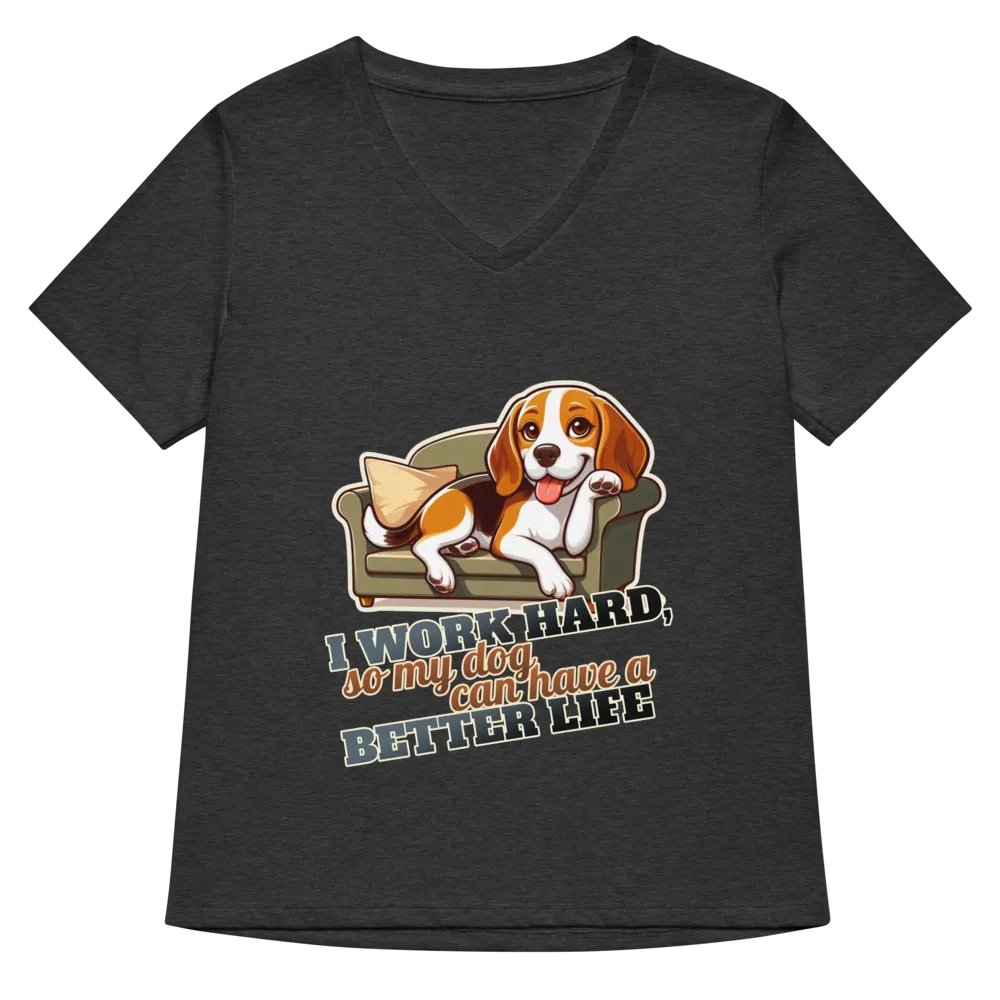 Work Hard - Beagle Sofa - V-neck product image (32)