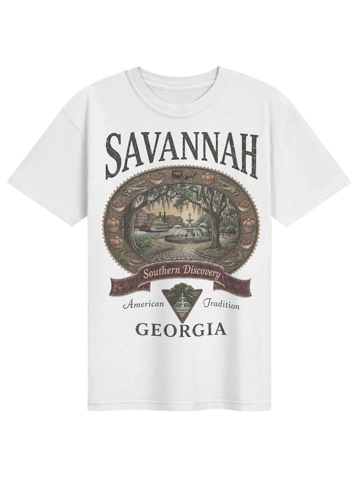 Vintage Savannah Shirt, Georgia Graphic Tee, Comfort Colors 1717 Southern Travel Souvenir T-Shirt product image (27)