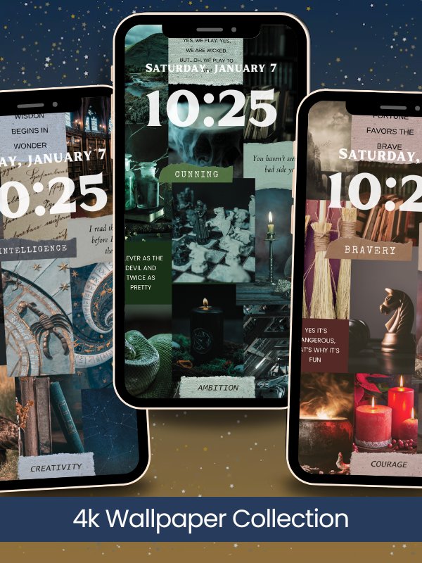 Magical Houses Aesthethic Collage Phone Wallpaper Bundle 4K Quality Bundle for Android and IOS product image (2)
