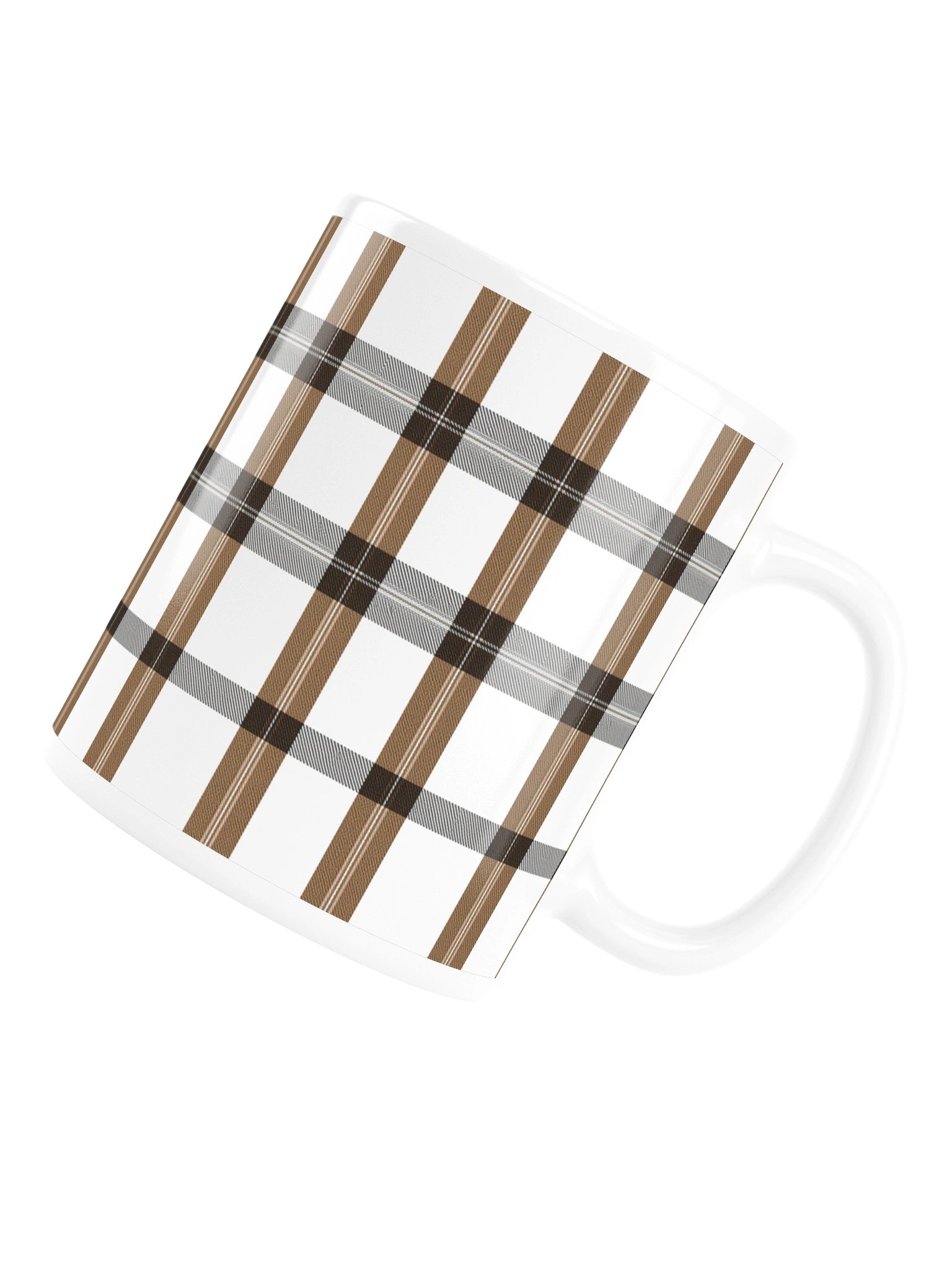 Refined Tartan And Black plaid Ceramic Mug product image (16)