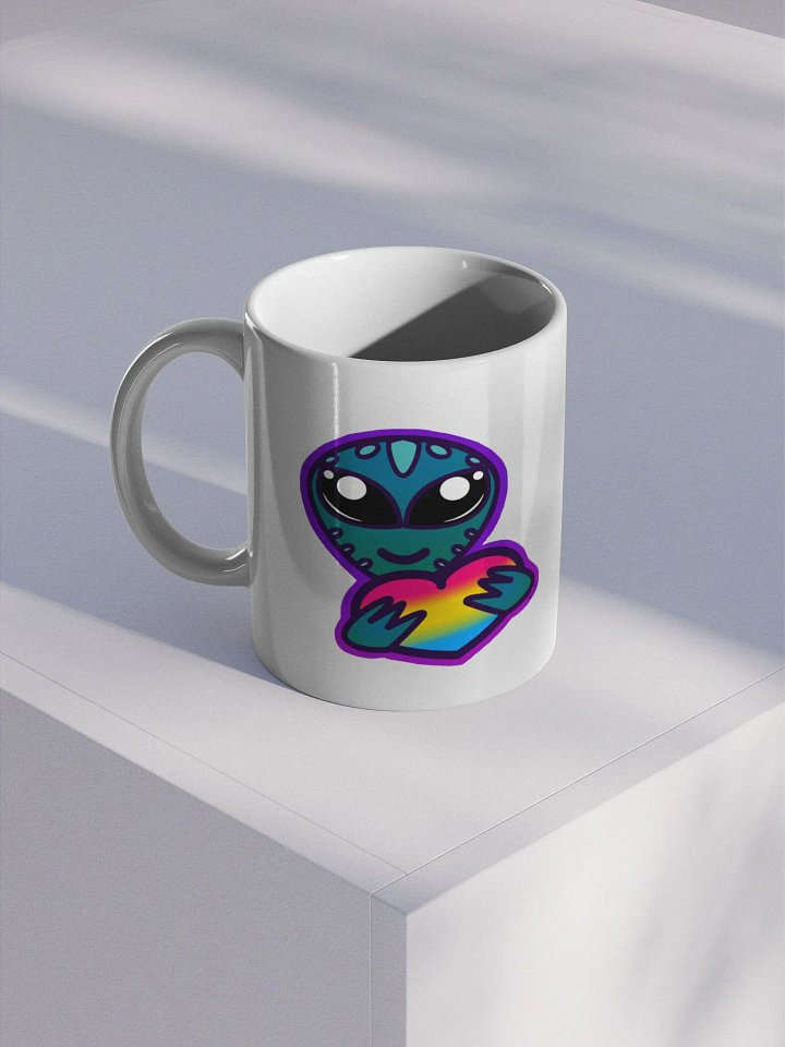 Pan Pride Heart Alien Mug product image (1)
