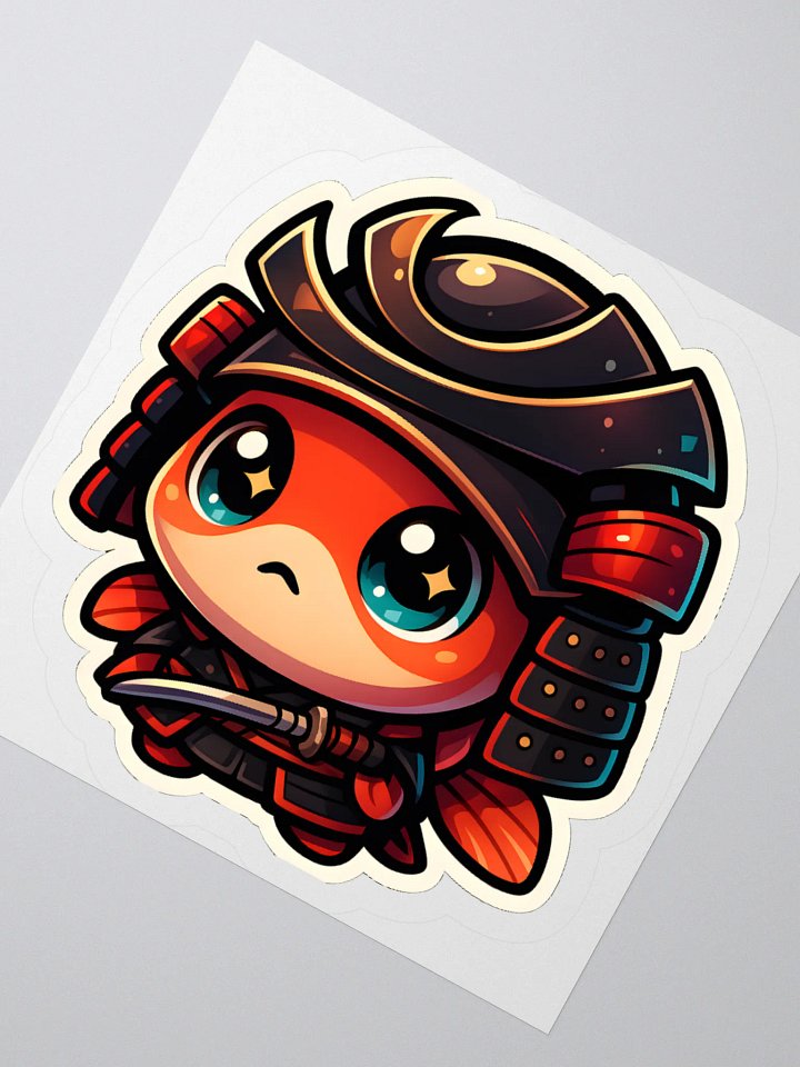 Starry-Eyed Samurai Fishy Kiss Cut Stickers product image (4)