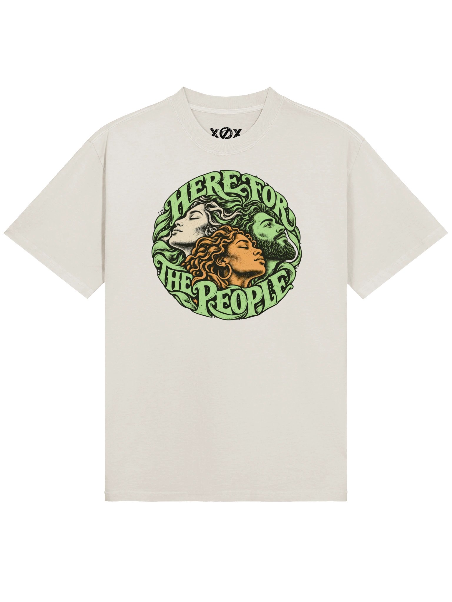 HERE FOR THE PEOPLE — Unisex Oversized Graphic T-Shirt product image (1)