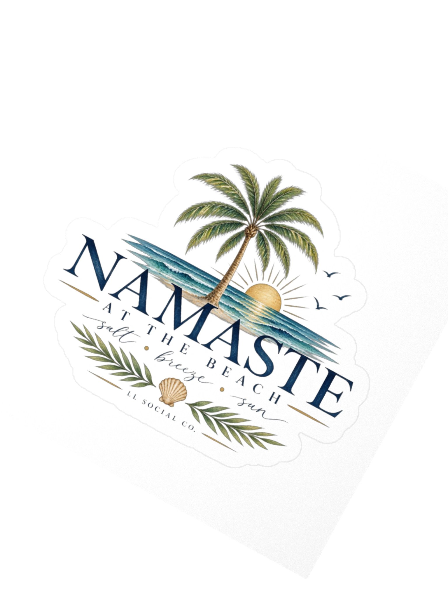 LL Social Co. Namaste at the Beach Sticker product image (5)