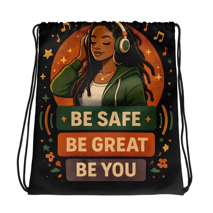 Peaceful Melodies Gym Drawstring Bag product image (1)