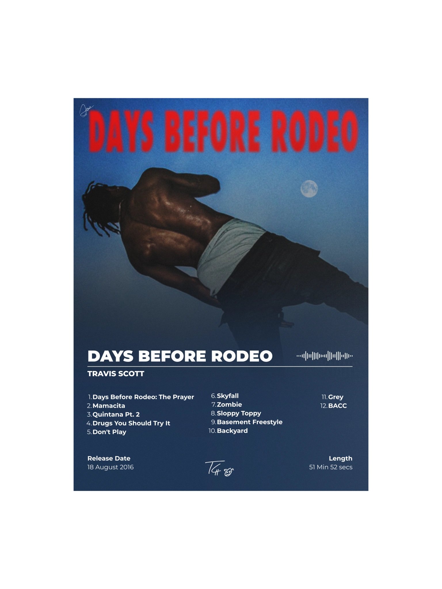 Days Before Rodeo Album Poster product image (2)