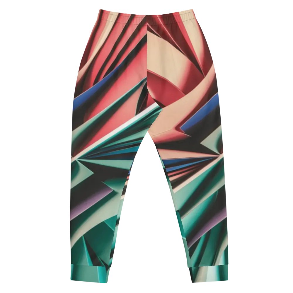 Abstract Geometric Recycled Men's Joggers in Vibrant Colors (XS-3XL) product image (3)