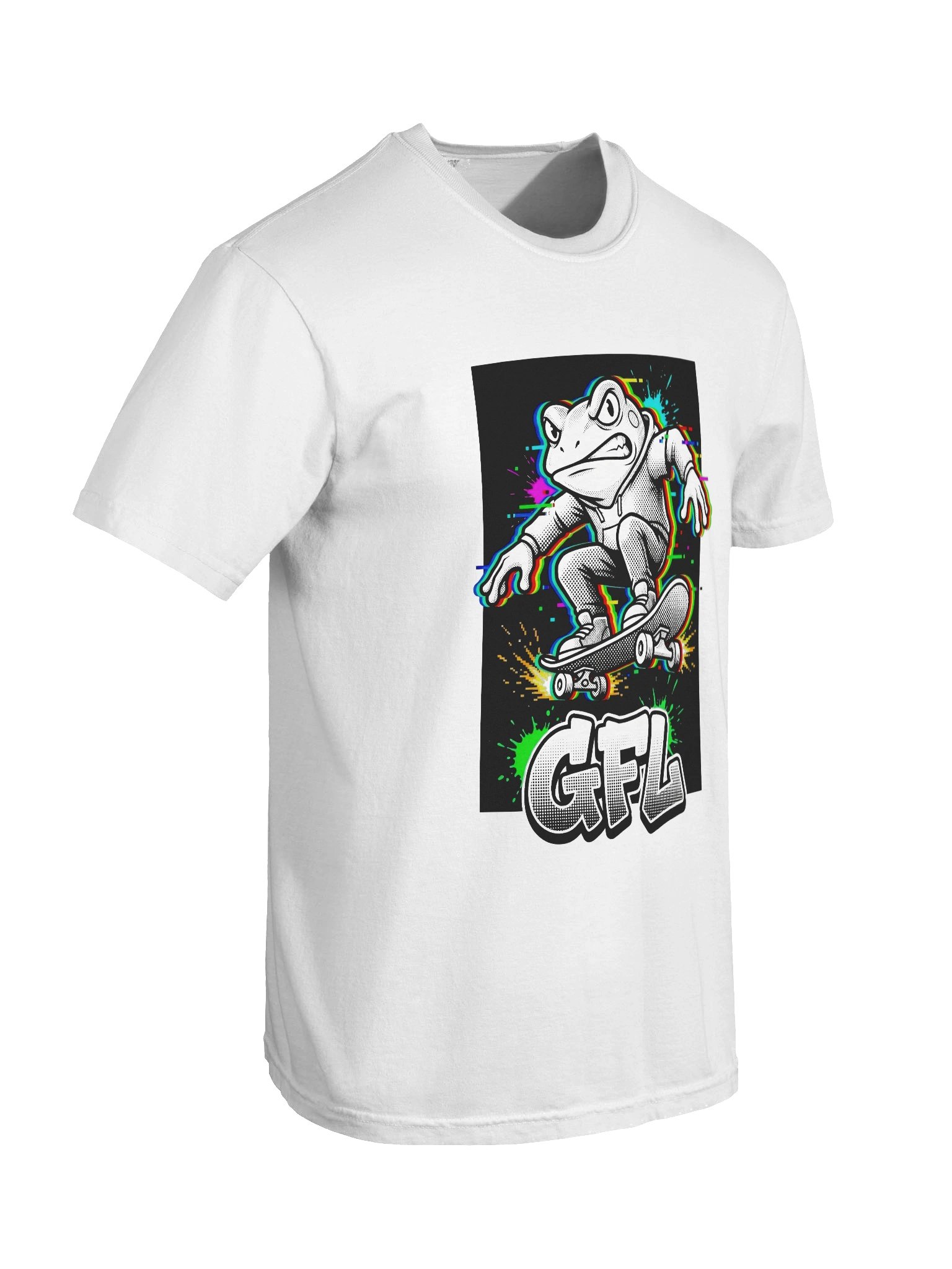 GFL Pixel Angry Frog Ollie Glitch Arcade Tee product image (8)