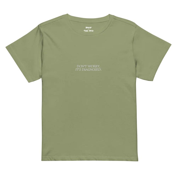 DW, IT'S DIAGNOSED. (white) embroidered white length t-shirt product image (6)