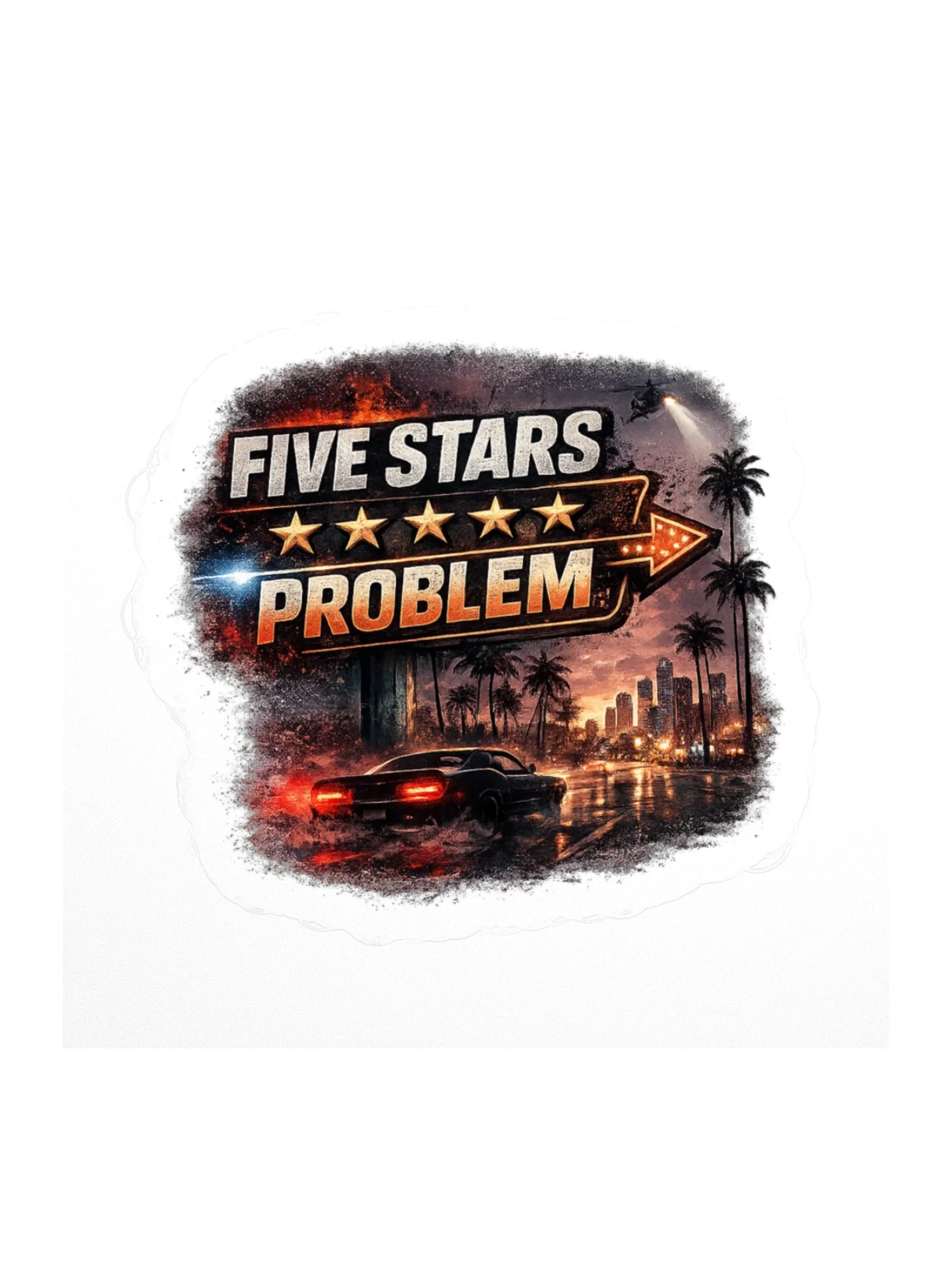 Five Stars Problem Sticker product preview