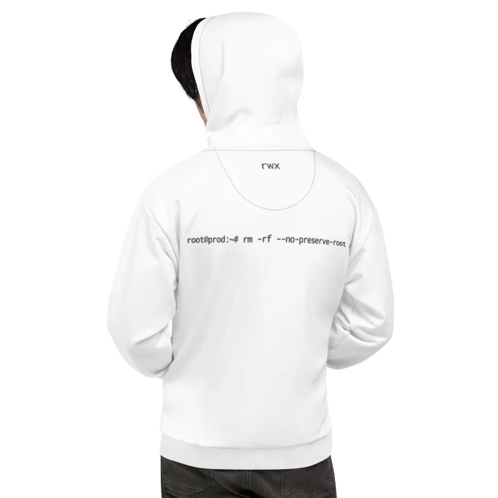 goodbye cruel world, rm -rf / hoodie (light mode) product image (7)