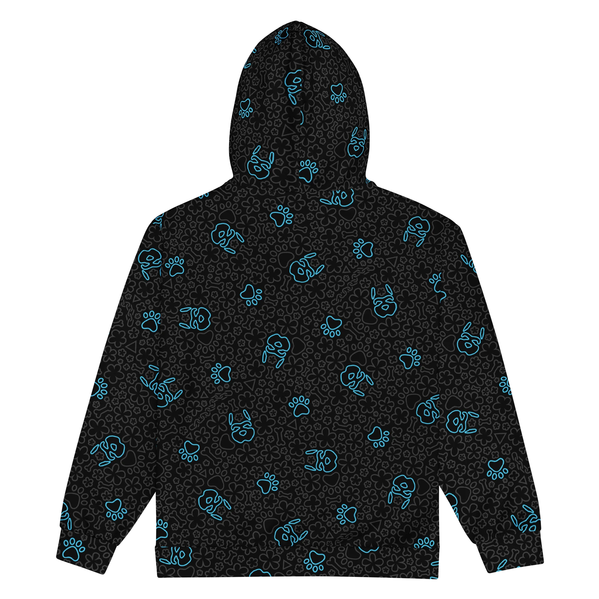 Psych Pattern Zip-Up Hoodie - Night Blue product image (2)