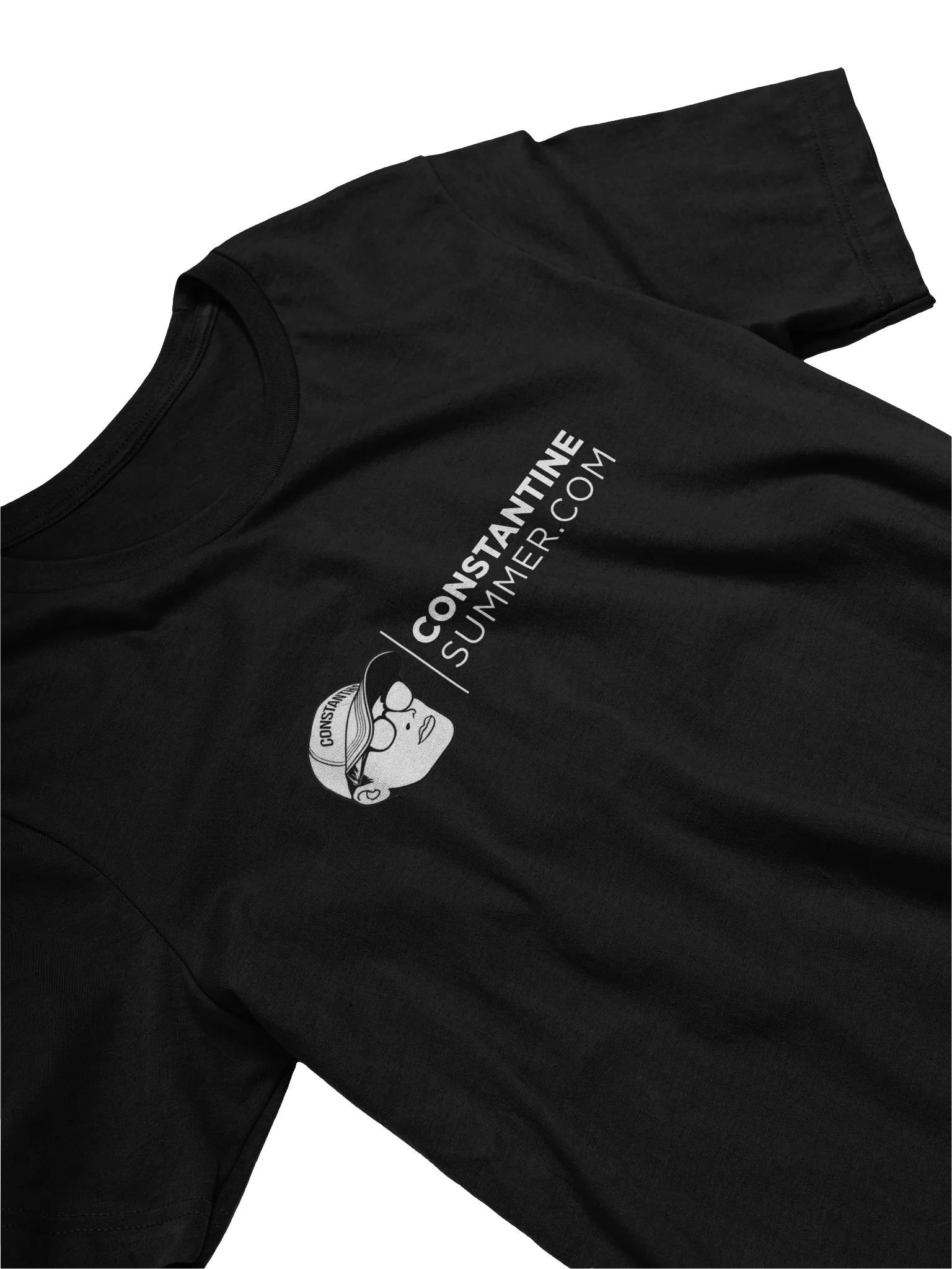 CONSTANTINESUMMER.COM: ICONIC LOGO T-SHIRT by Bella+Canvas (black) product image (3)