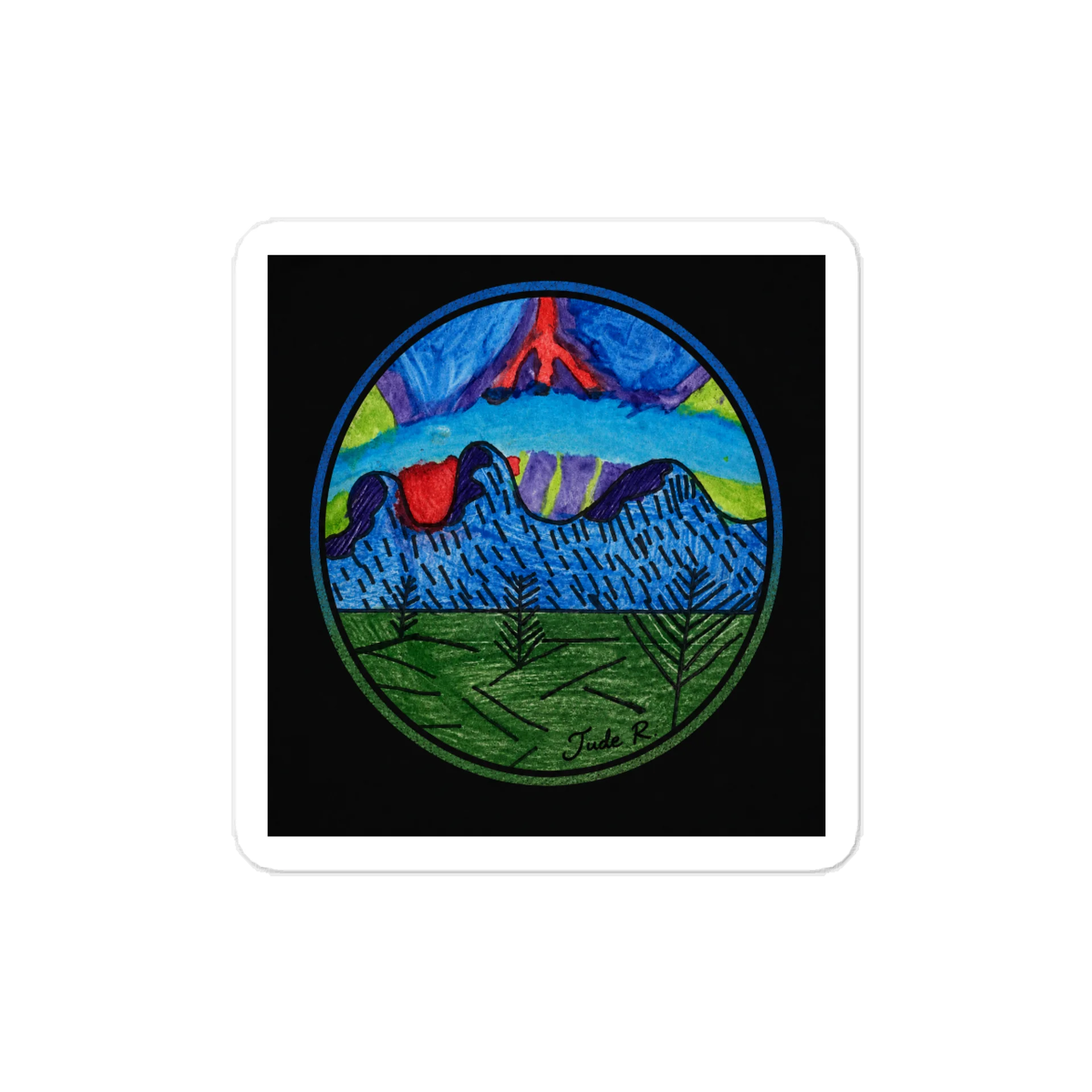 Jude's Mountain Adventure Sticker product image (1)