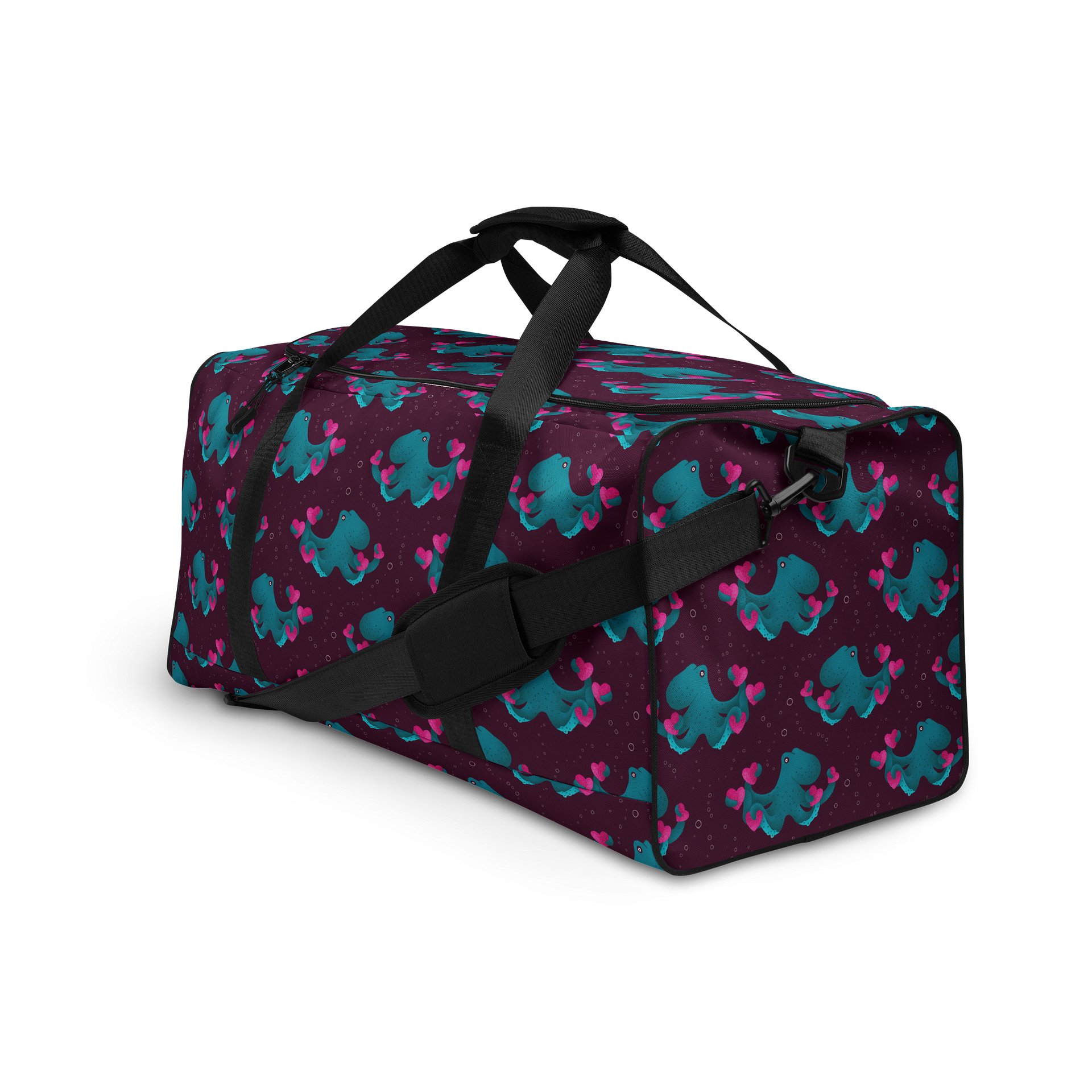 Octopus and Hearts Duffel Bag product image (3)