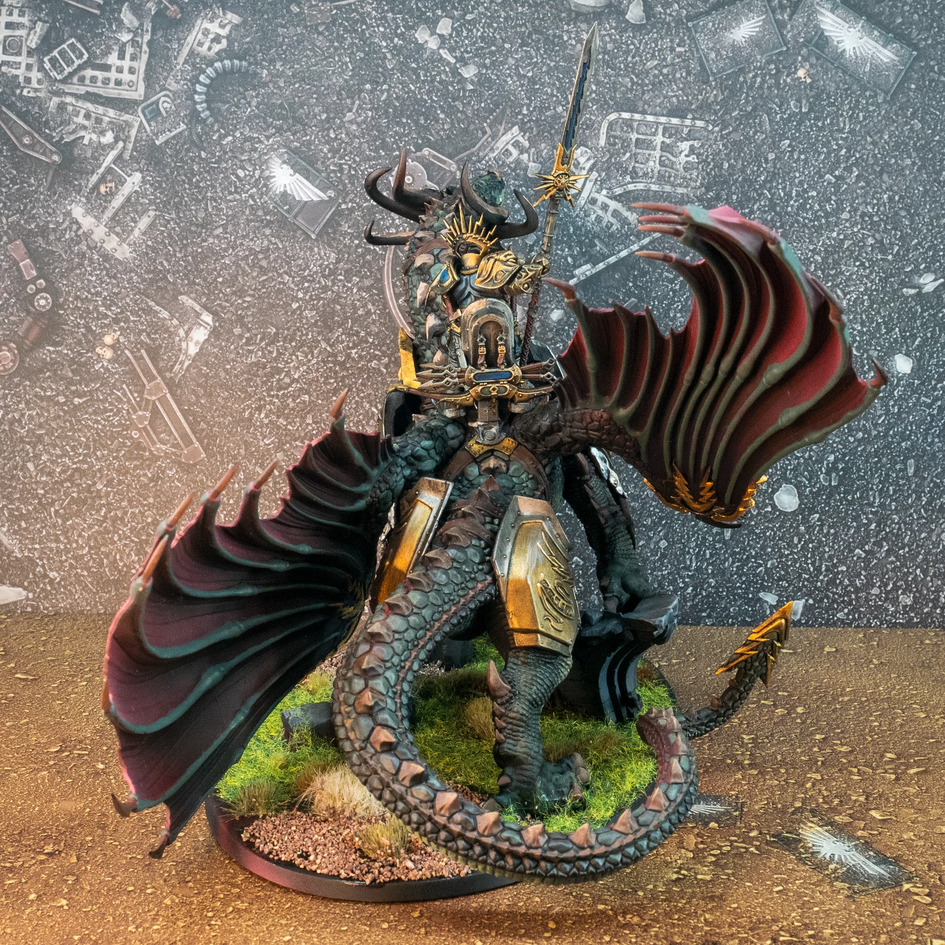 Lord-Celestant on Stardrake | Painted Model (Age of Sigmar) product image (4)