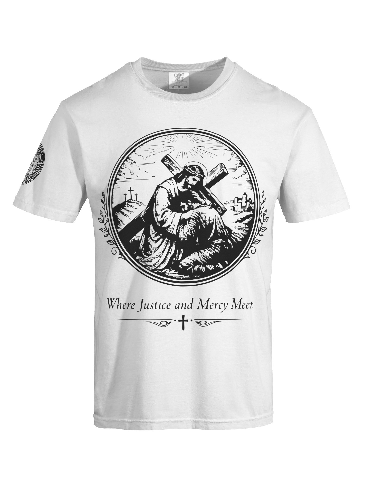 Justice Meets Mercy (Black on White/Color) product image (7)