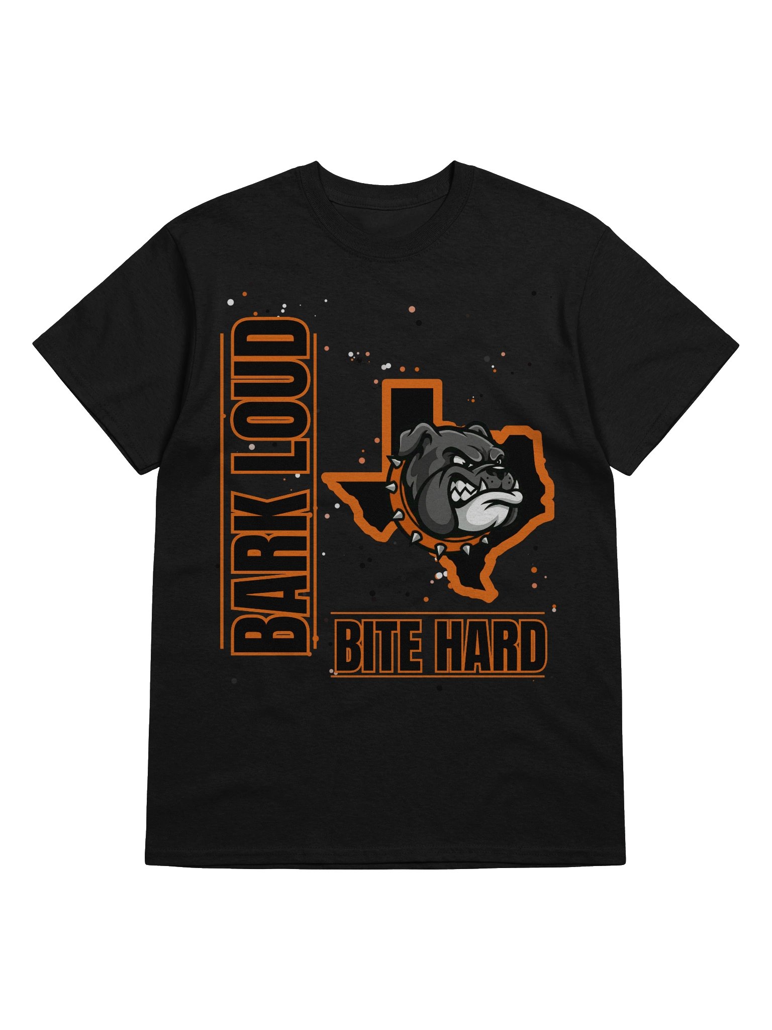 Bark Loud Spirit Tee - Orange on Black [READ DESCRIPTION FOR CUSTOMIZATION] product image (34)