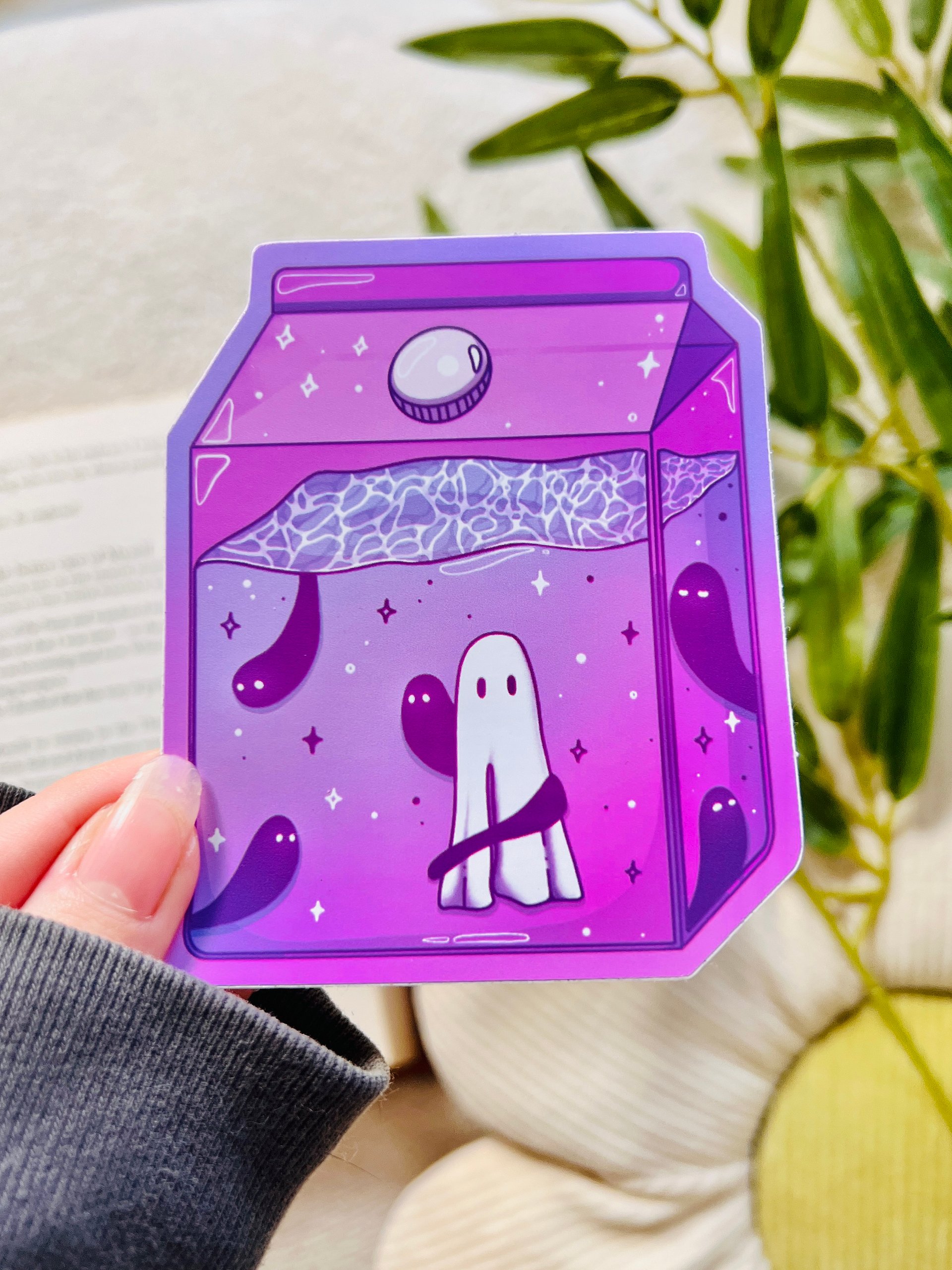 Ghost Milk Carton Sticker product image (2)