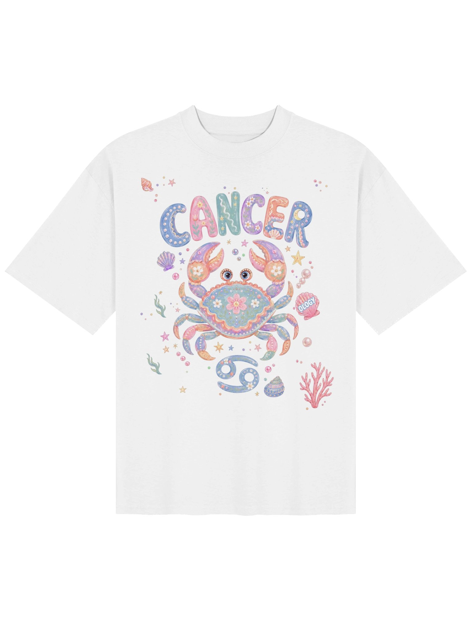 Cancer Astro Pop Oversized Tee product image (10)
