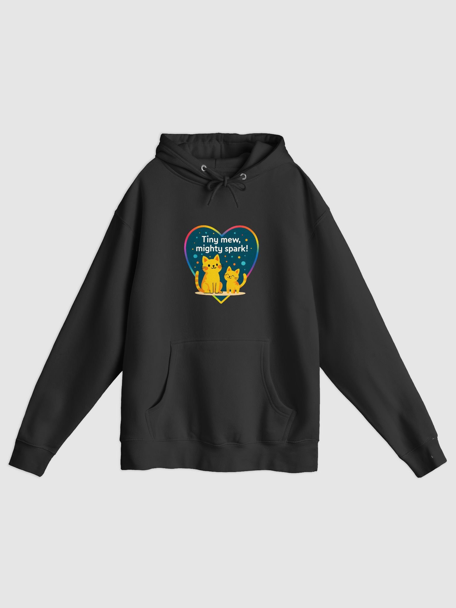 Rainbow Heart Cats Pullover Hoodie product image (1)