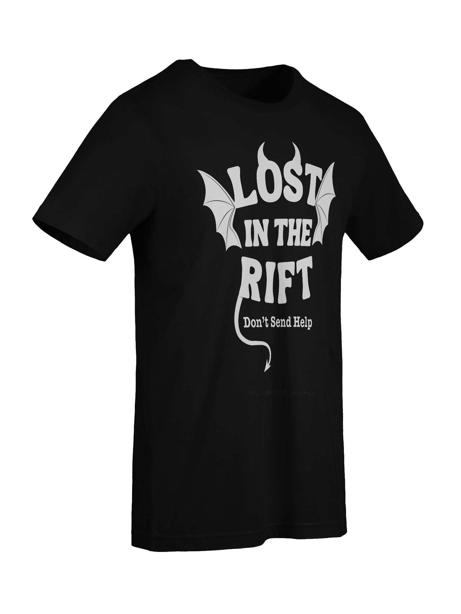 "Lost in the Rift" Bella+Canvas T-Shirt - white text on dark colors product image (9)