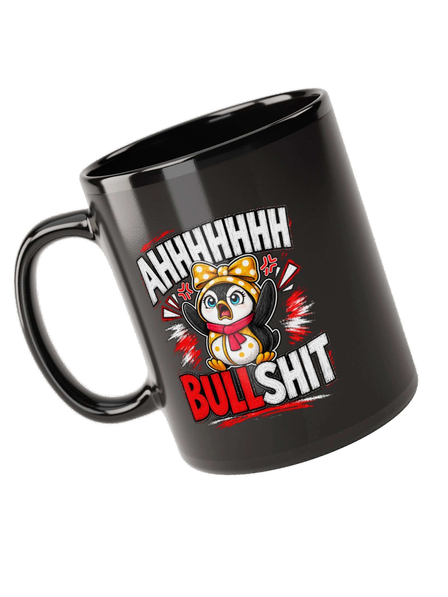 AHHHHHH Bullshit Lulu Black Mug product image (5)