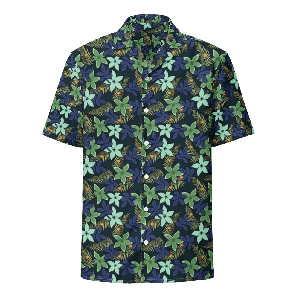 Midnight Tropical Floral Hawaiian Shirt product image (1)