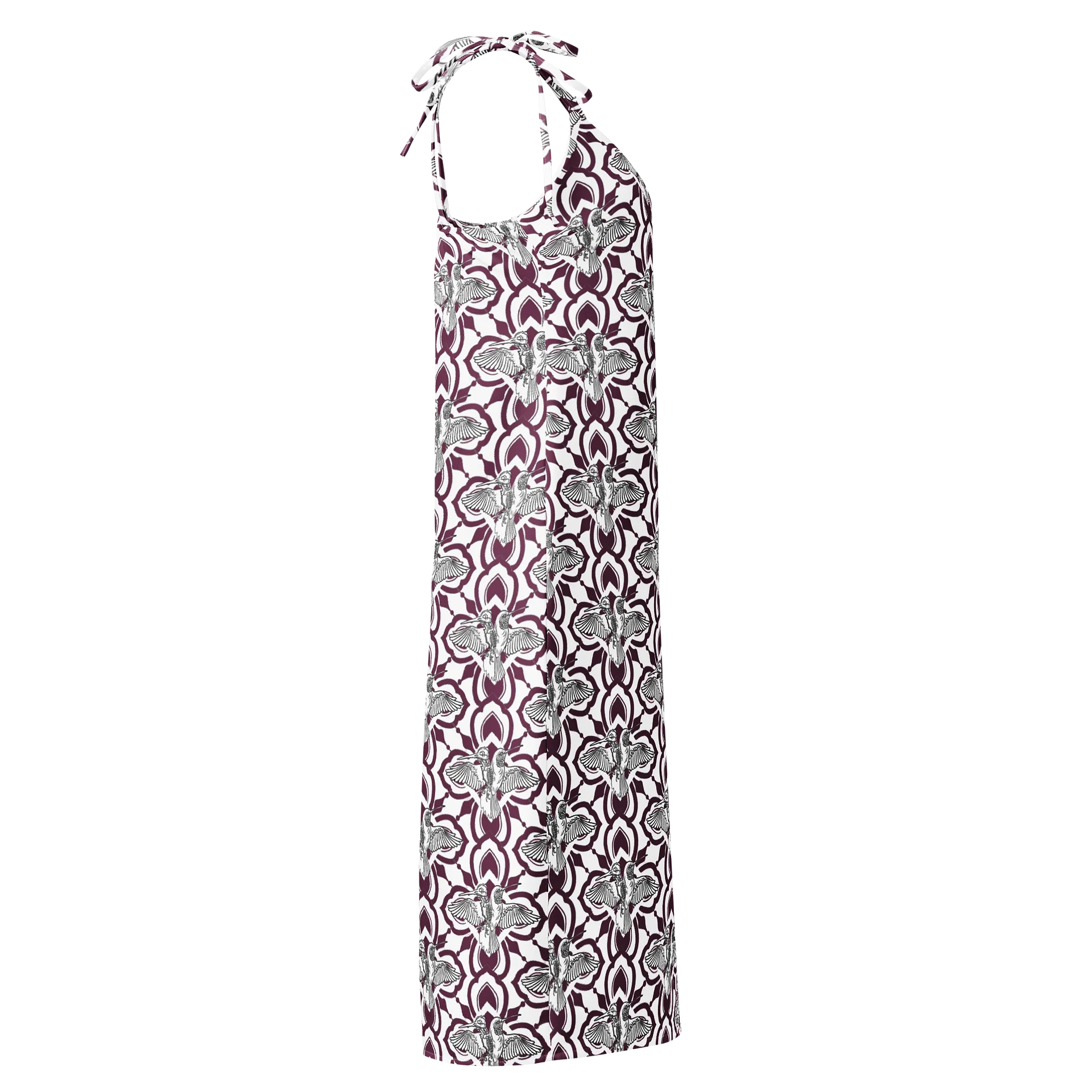 Maroon duality hummingbird Slip Dress product image (4)