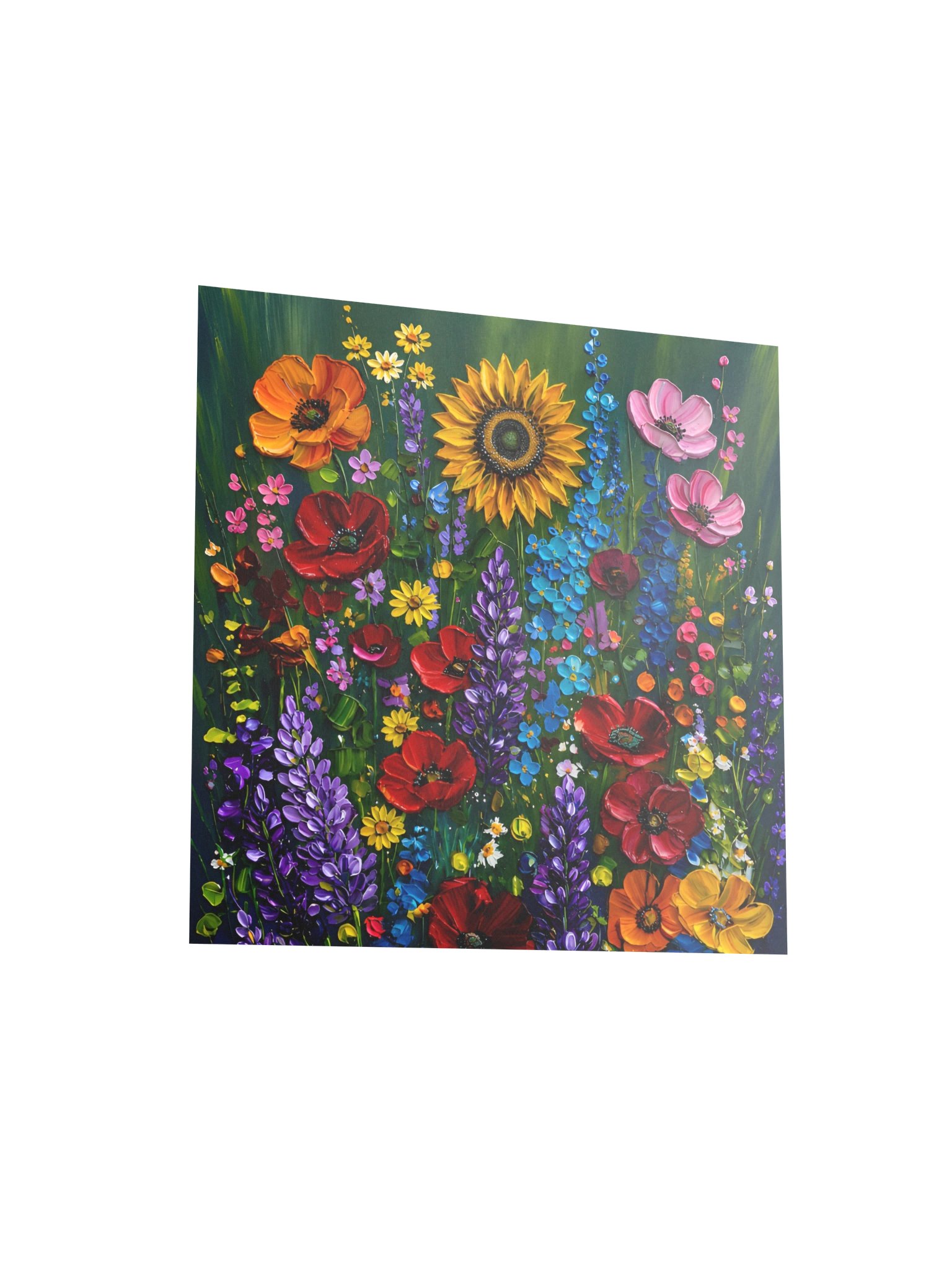 Wildflower Meadow Palette Knife Art Print product image (4)