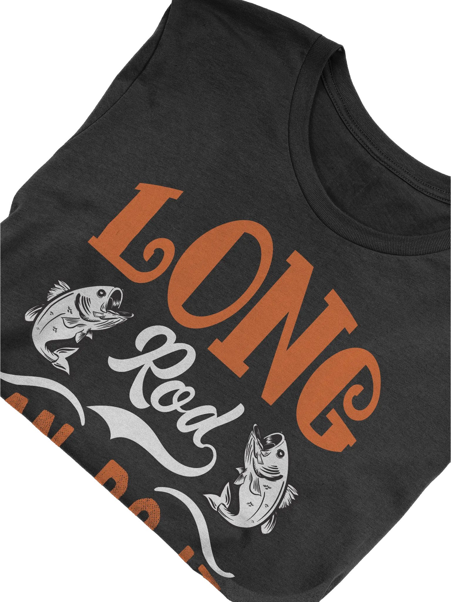 Long Rod Can Do It Fishing T-shirt product image (5)