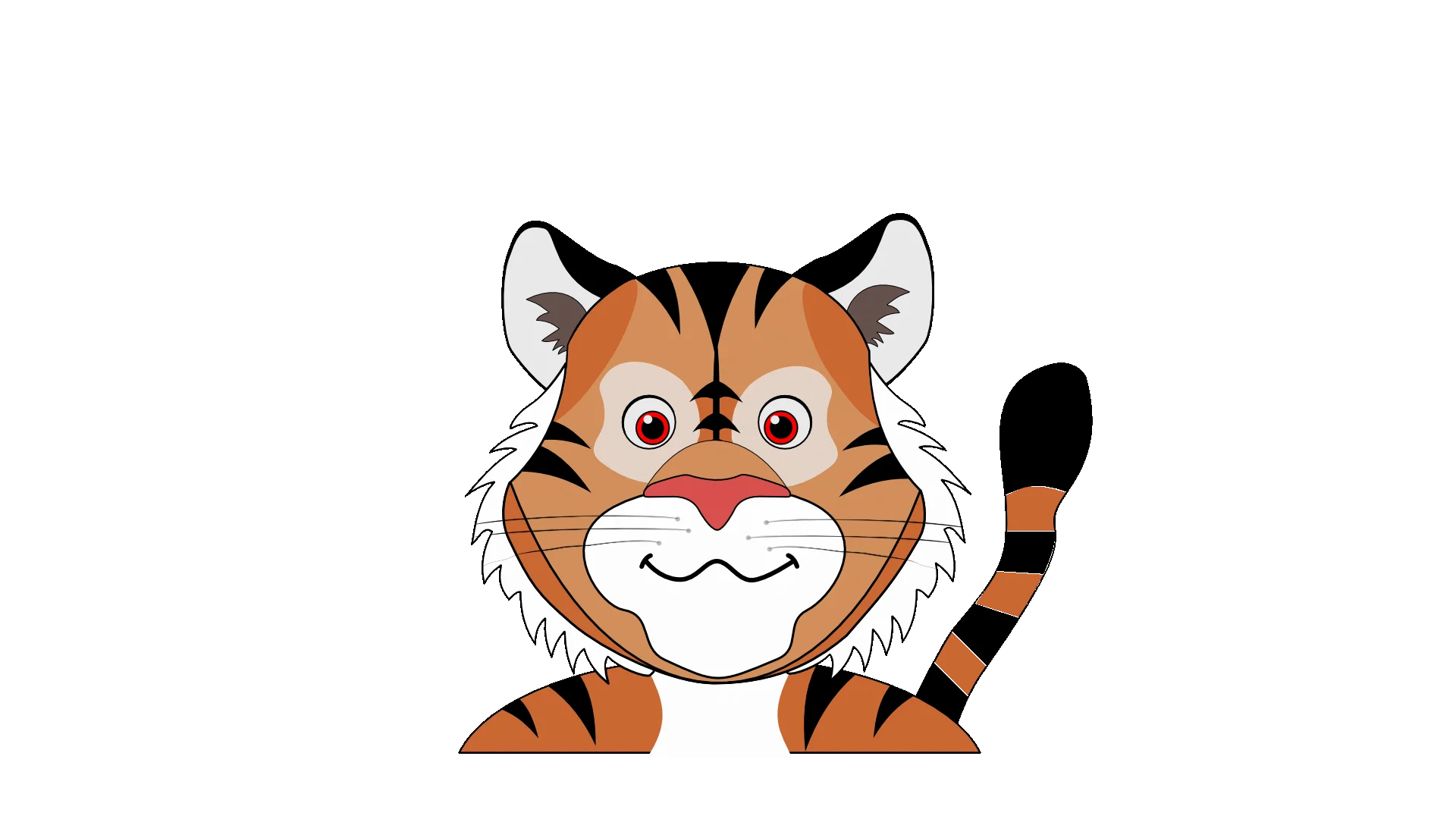 Tiger 2D png Vtuber product image (1)