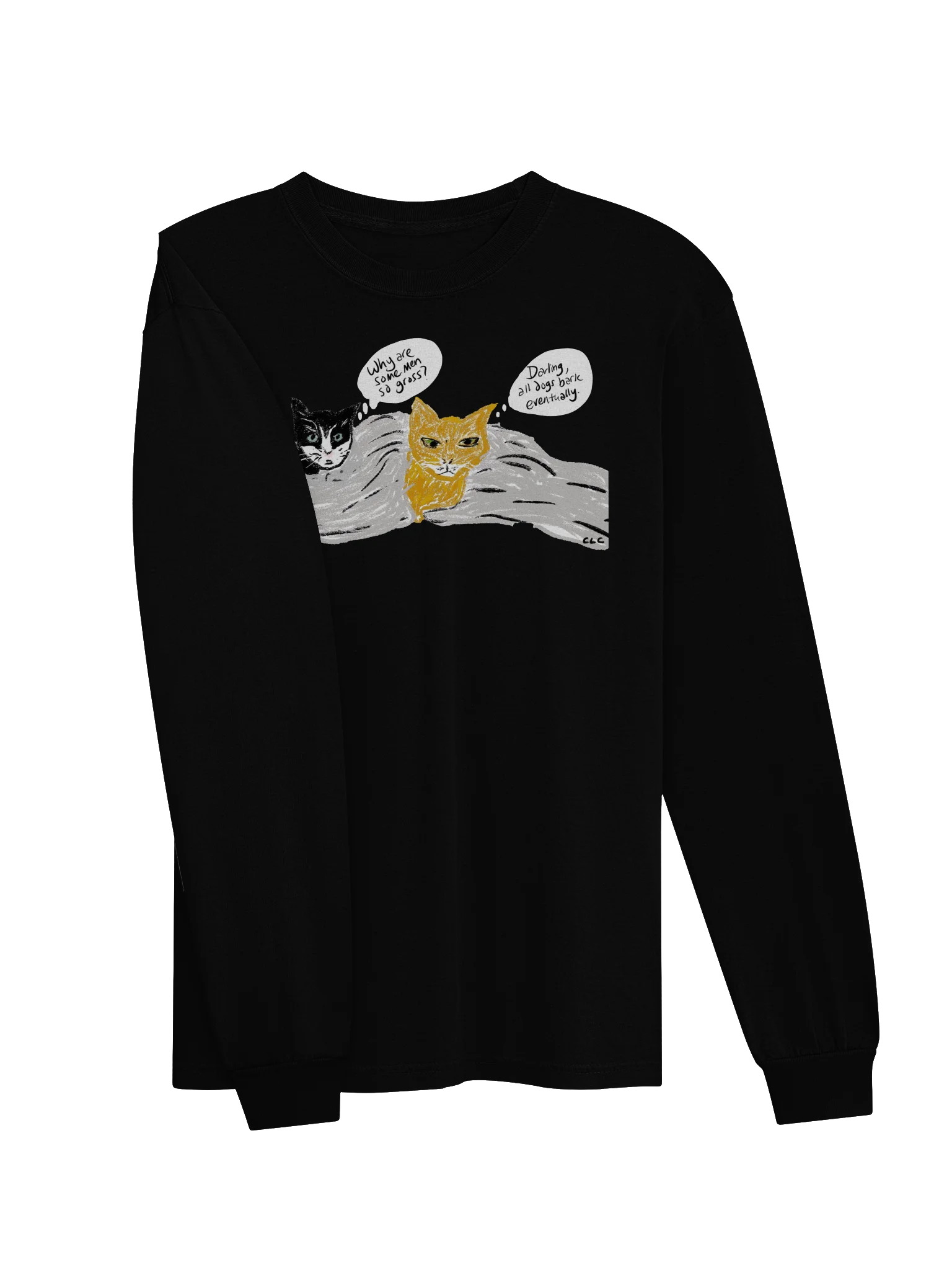Kitty Thoughts On Men long sleeve tee product image (3)