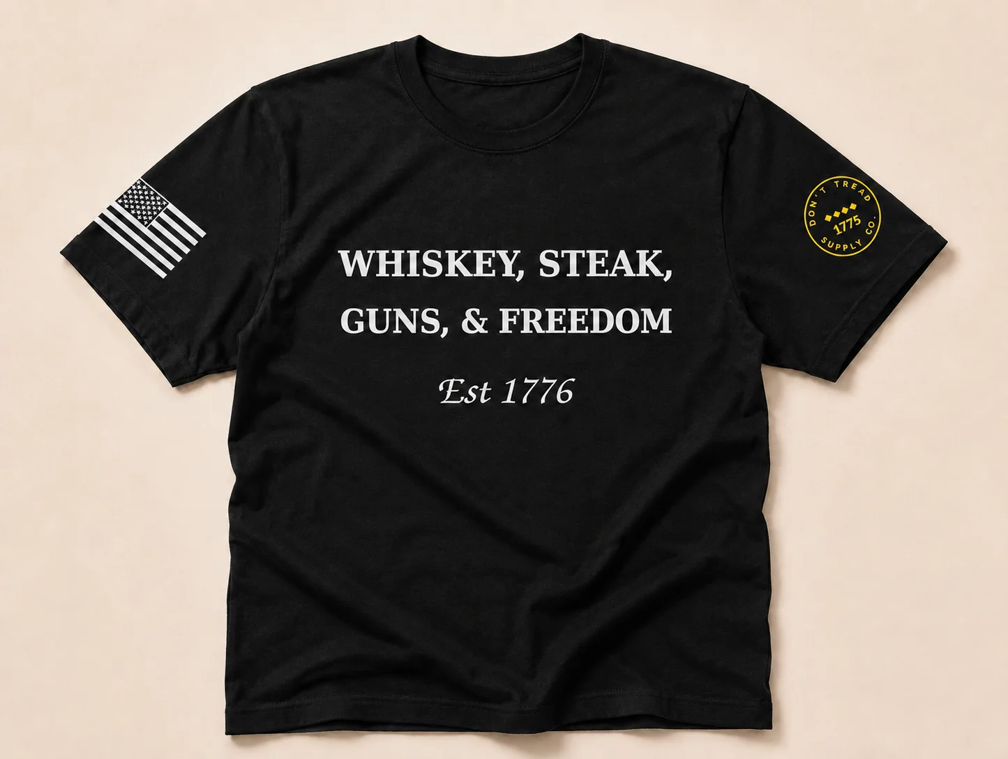 Whiskey, Steak, Guns, & Freedom Tee product image (2)