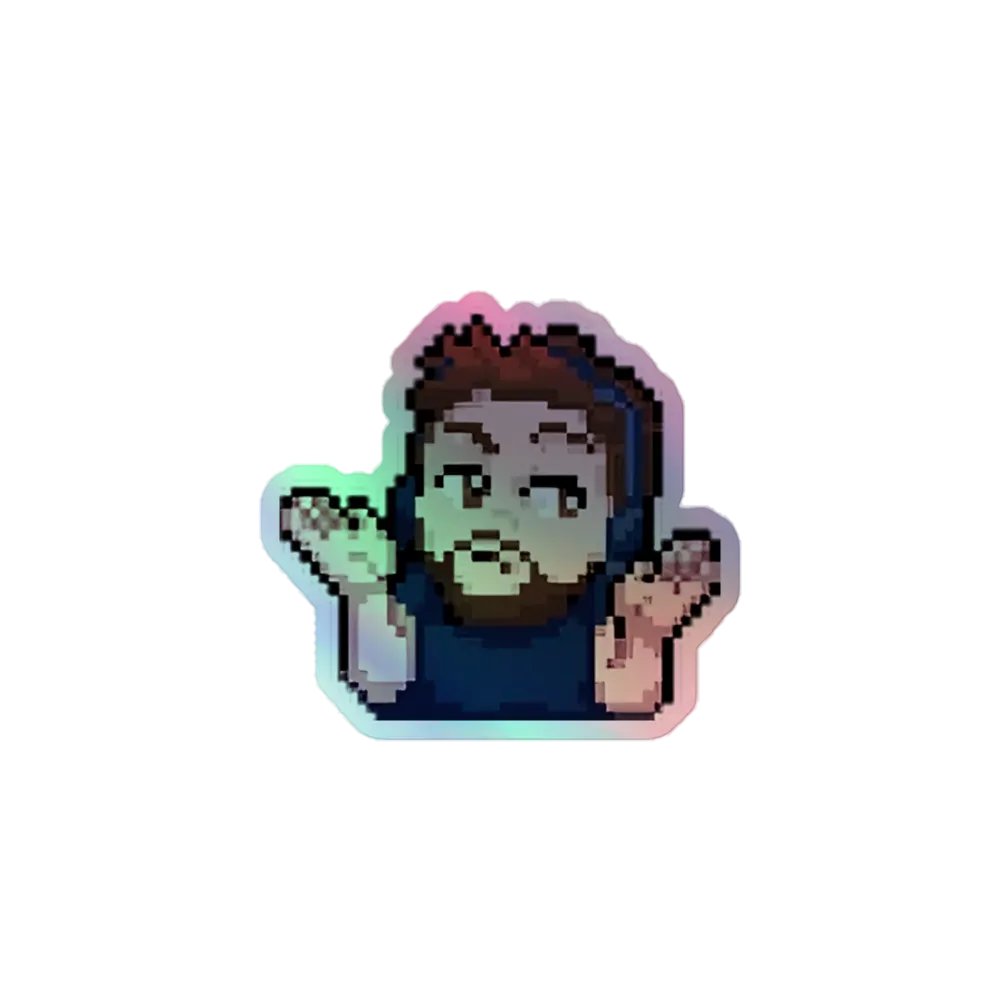 DuncShrug Holo Sticker product image (1)