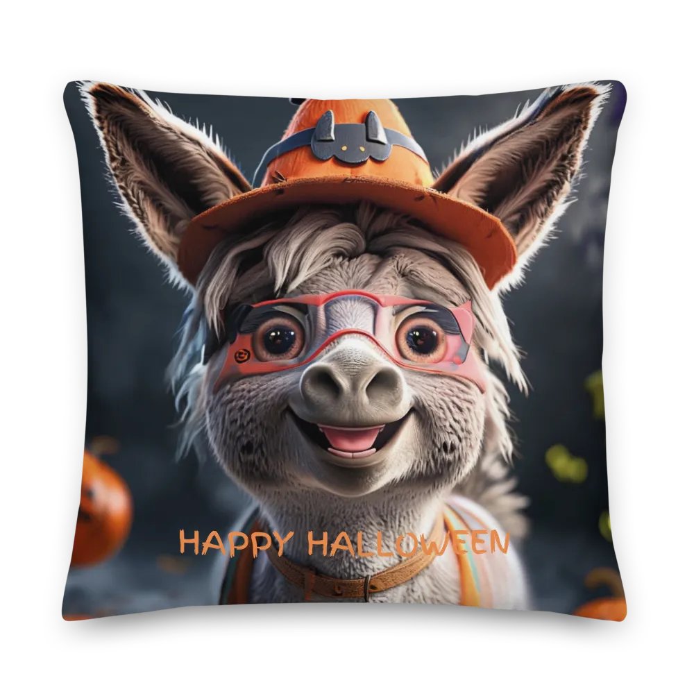 Witchy Donkey Halloween Pillow product image (2)
