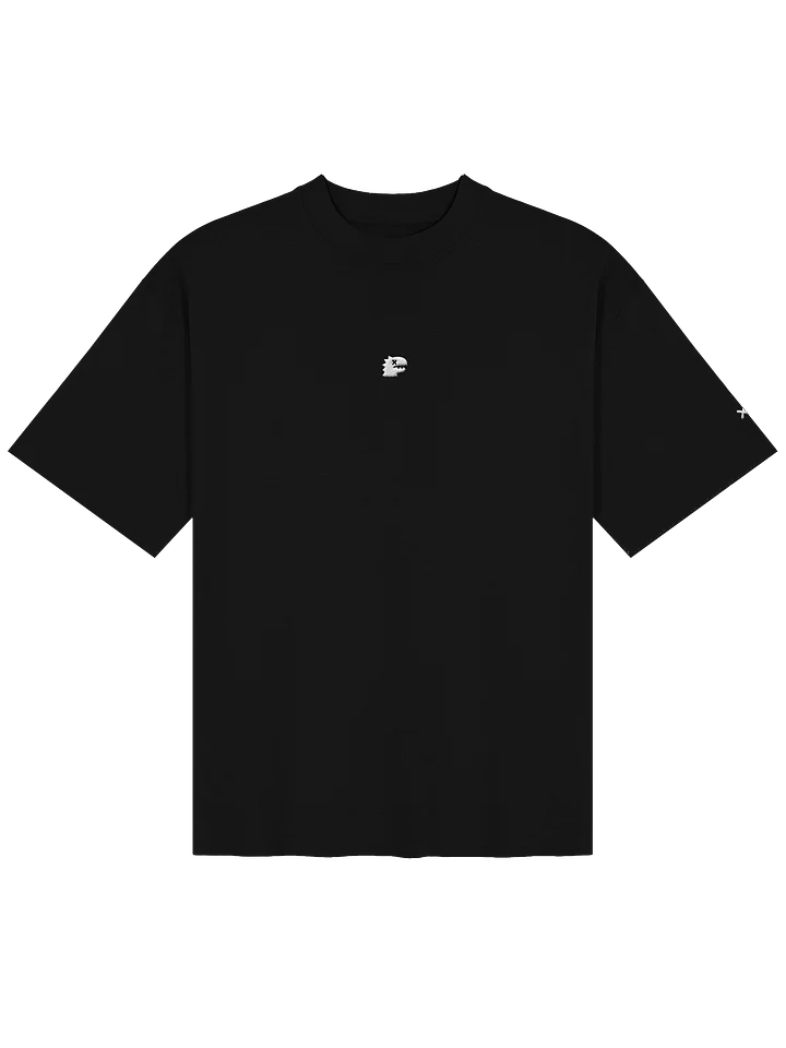 FMB ∣ JETLAG DINO Center Embroidered Oversized Tee Black product image (1)