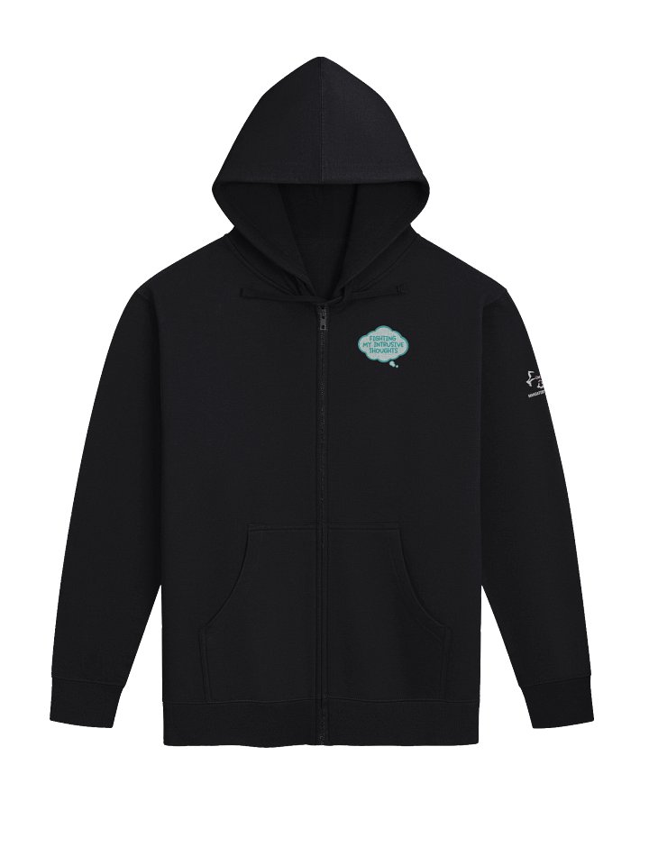Fighting My Intrusive Thoughts Fleece-Lined Zip-Up Hoodie product image (1)