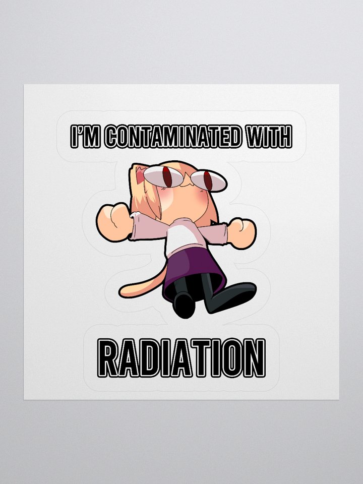 Neco Arc - I'm contaminated with radiation (Kisscut sticker) product image (1)