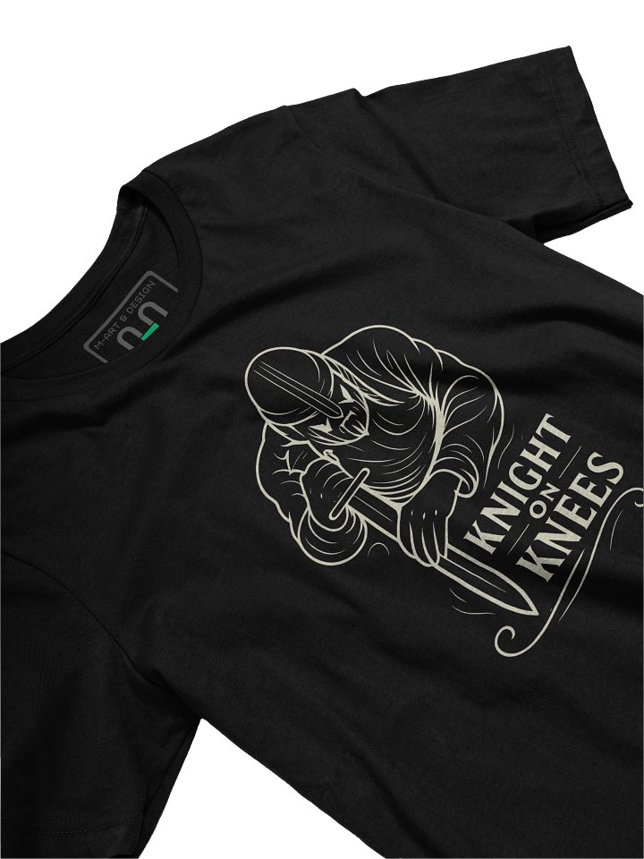 Minimalist Knight on Knees — Symbol of Quiet Strength T‑Shirt - by M-Art & Design product image (2)